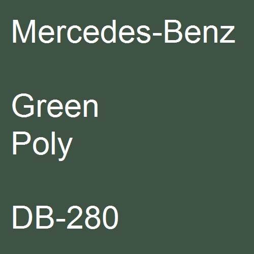 Mercedes-Benz, Green Poly, DB-280.